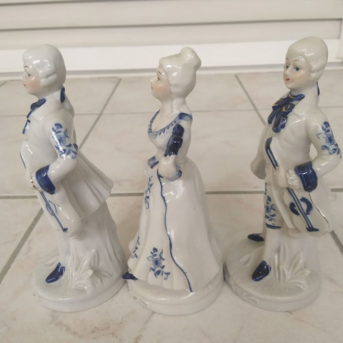 Vintage musical trio figurines 21 cm tall, like new