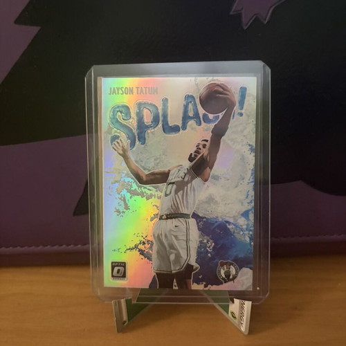 Jayson Tatum Splash Holo Panini Donruss Optic card new