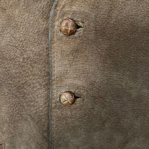 Leather women's vest used, brown, Libertee, size L