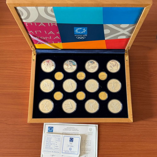 Greece Athens 2004 Olympic Games Coin Set new, 18 pieces
