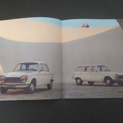 Peugeot 204 car brochure 1974 like new, Greek text