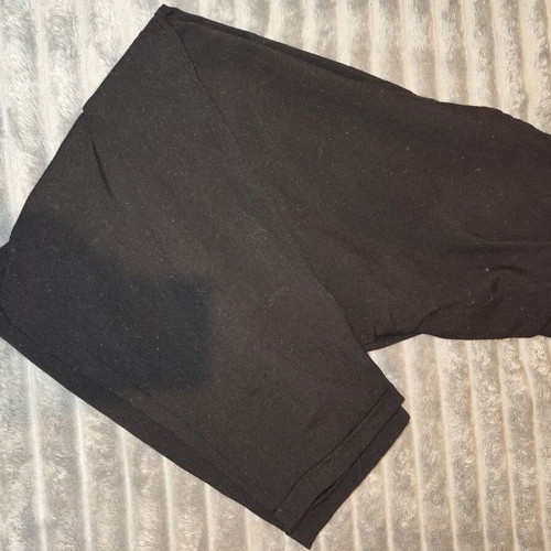 Pink Woman black pants XXL used with elastic waist and pockets