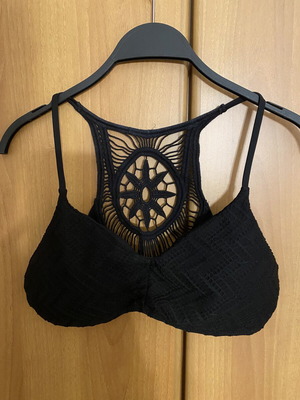 Accessorize επάνω μέρος μαγιώ με σχέδιο κροσέ στην πλάτη, καινούργιο, μέγεθος L
