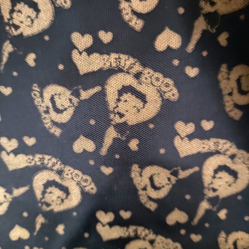 Betty Boop backpack with sequins, black, like new
