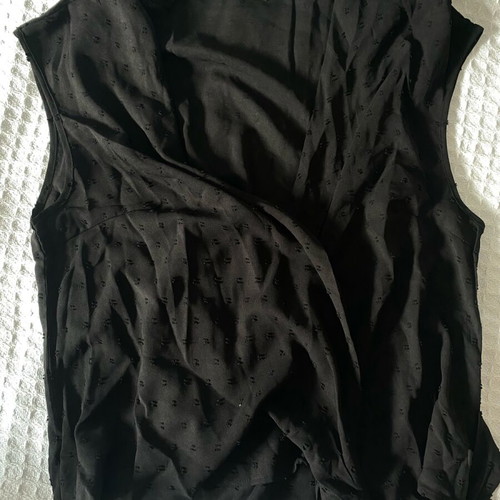 Shein shirt new, black, wrap style, XXL
