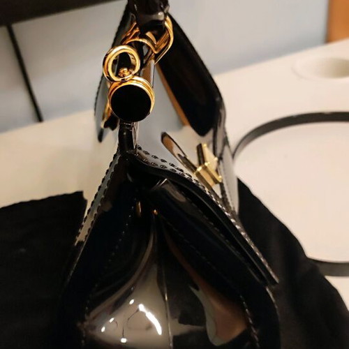 Dolce and Gabbana rubber bag used, black