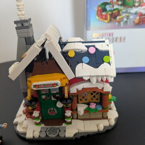 Christmas house building blocks like new