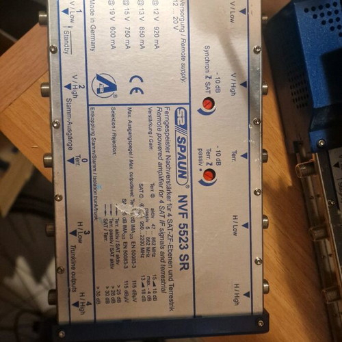 Spaun NVF5523SR Extension Amplifier 1 Satellite + Terrestrial used