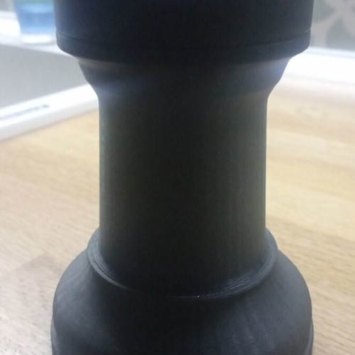 Black chess rook pencil holder, 3D printed