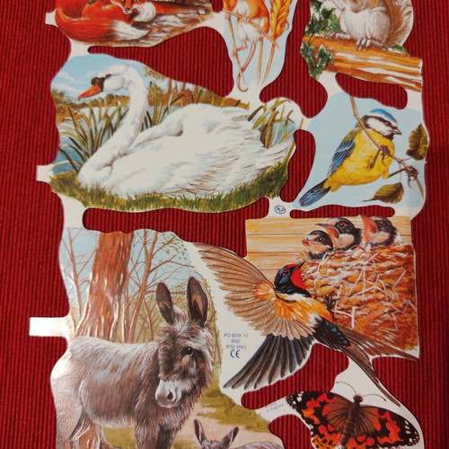 2 Memalok vintage paper figures (set of 2 pieces)