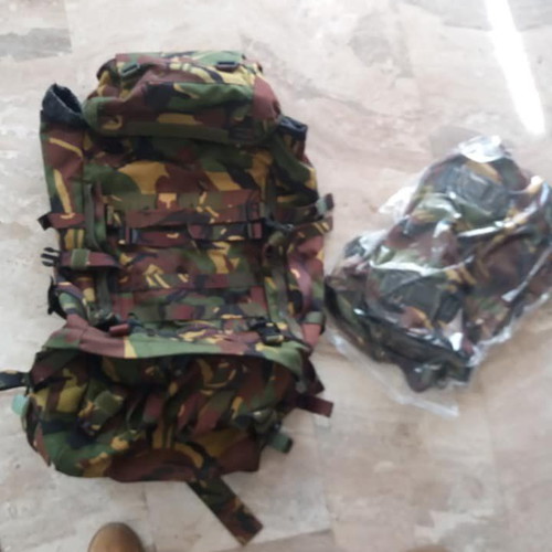 Lowe Alpine DPM Infantry Bergen Backpack used with adjustable straps and side pouches