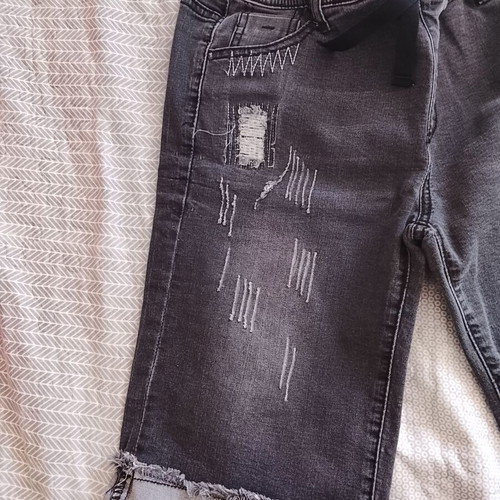Energiers Boys' Shorts Size 14 Used Black with Rips