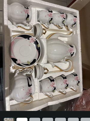Porcelain coffee and tea set