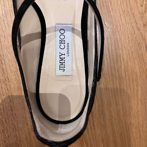 Jimmy Choo London velvet slingback ballerinas size 38.5 like new