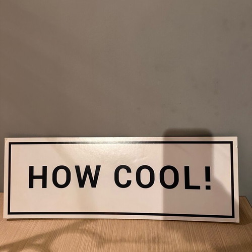 Cardboard sign like new