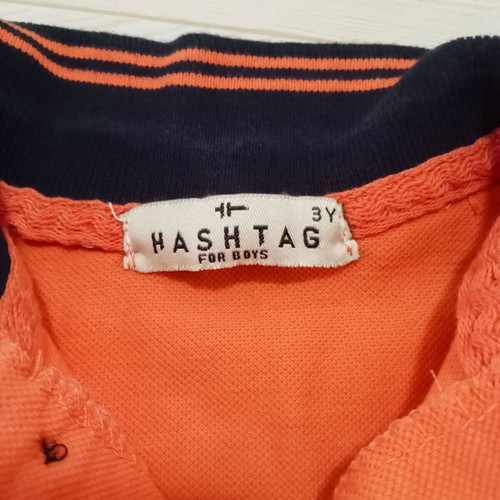 Μπλούζα Hashtag για αγόρι 3 ετών σαν καινούργια, πορτοκαλί, μέγεθος 98 εκ