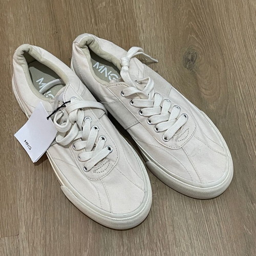 Mango sneakers new, beige, size 40, athletic