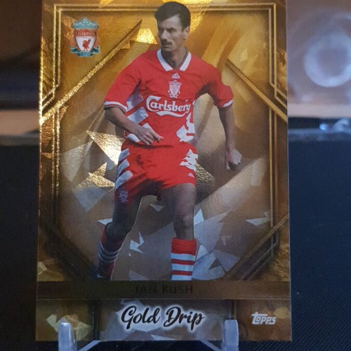 Topps Liverpool Team Set 2023-24 Ian Rush Gold Drip Cracked Ice like new