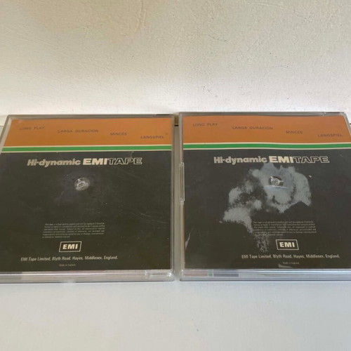 EMI EMITAPE Hi-Dynamic HLP18 7-Inch Audio Tapes Used, 2 Pieces