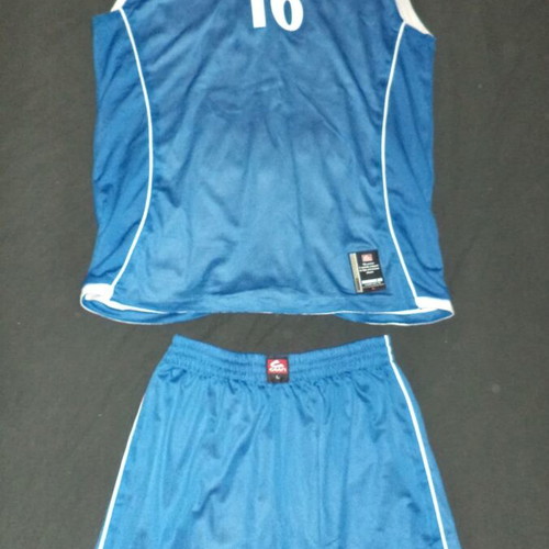 Caan Basketball Uniform Double Face, shirt XL, shorts L, blue white