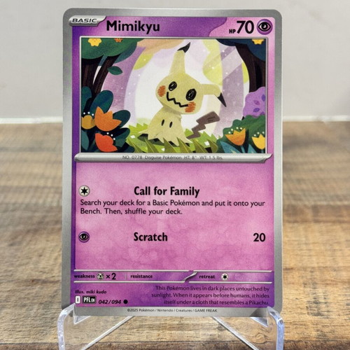 Pokemon Mimikyu 042/094 Phantasmal Flames card near mint