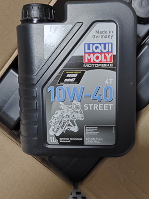 Liquimoly Street Moto 10w40 synthetic oil 1 liter new