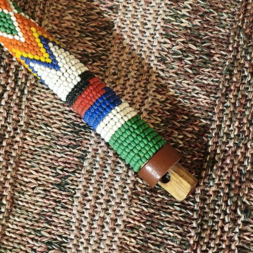 Handmade African beaded stick like new, Zulu beaded stick