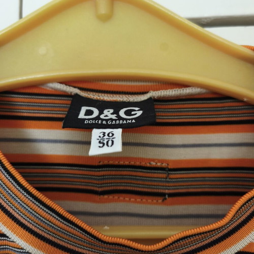 Dolce & Gabbana striped short sleeve blouse, like new, size S