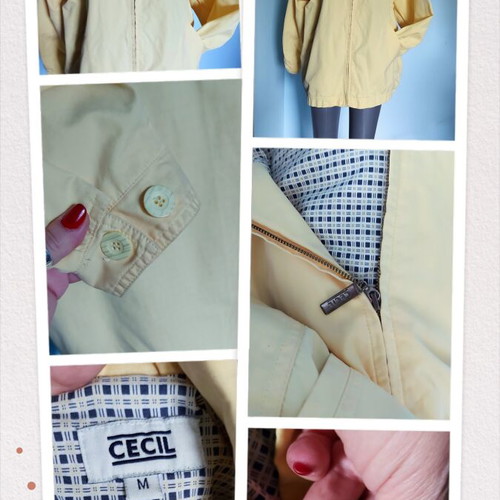 Cecil vintage yellow jacket with lining, like new
