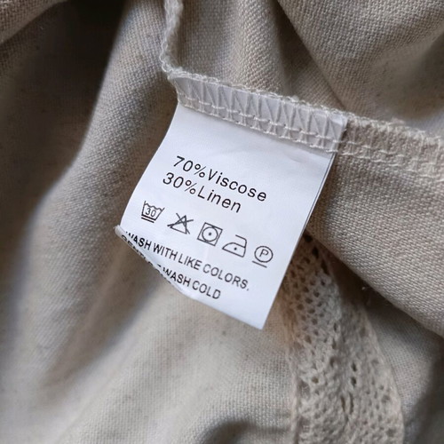 Summer dress new, relaxed fit, size L, beige