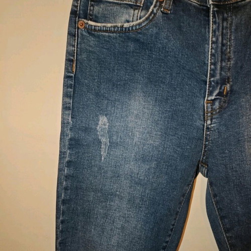 Women's skinny high-waisted jeans new blue size L