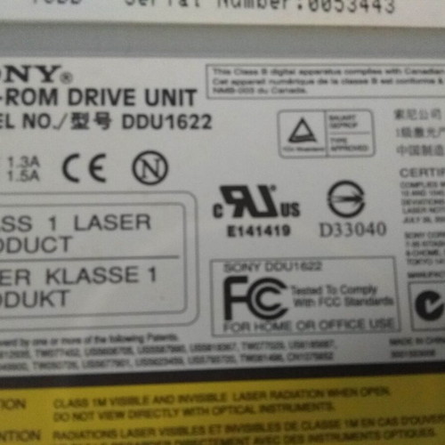 Sony DVD ROM for PC 16X P23009044 used, not working