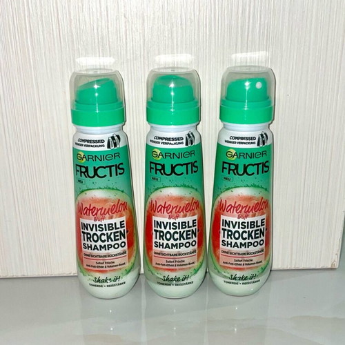 Garnier Fructis Watermelon Invisible Dry Shampoo 3x100 ml like new