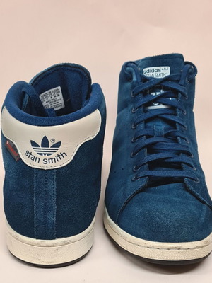 Adidas Stan Smith Winter boots used, blue suede, size 46