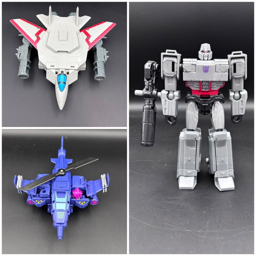 Transformers Cyberverse Spark Armor Elite Class Megatron & Chopper with Sky Turbine Armor like new
