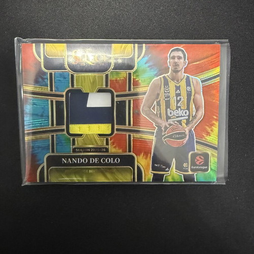 Nando De Colo 2025-26 Panini Select Euroleague Patch Tie-Dye card new