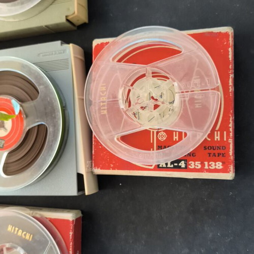 Vintage audio reels pack of 7 used, BASF and Hitachi