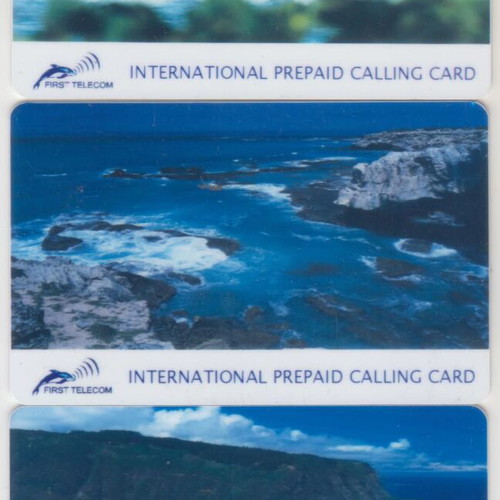 Private Beaches First Telecom Phone Cards set of 3 used, open