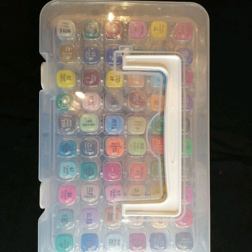 Markers with double tip, new, pack of 60 in plastic case