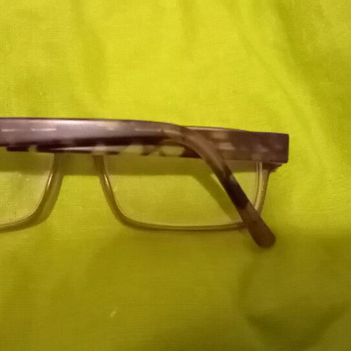 Myopia glasses used, gray with tortoise arms
