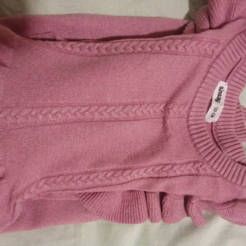 Sinsay pink dress 122 cm like new with short sleeves