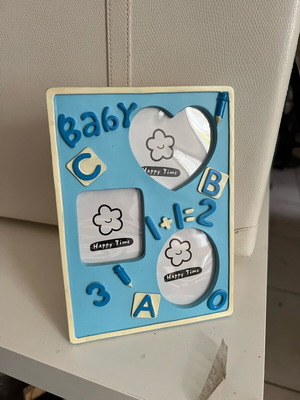 Children's photo frame new, blue