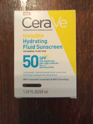 Cerave facial sunscreen SPF 50 new, for normal to dry skin, 50 ml