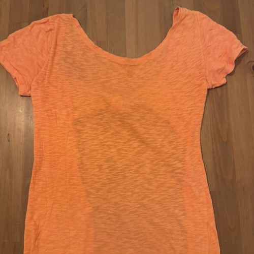 Madame Shoushou Orange Back Bow T-Shirt Size S Like New