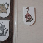 Magnetic Bookmarks Cats Set of 6 New