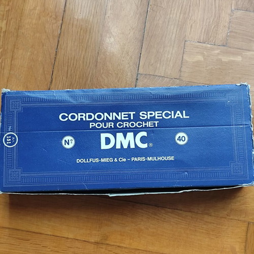 DMC cotton thread blanc neige, pack of 9, mercerized