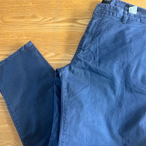 Pull&Bear men's blue chino smart skinny pants, size EUR 50