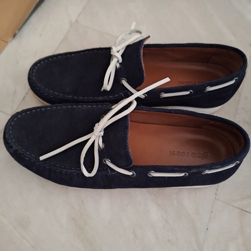 Gino Rossi men's moccasins size 42 suede like new blue
