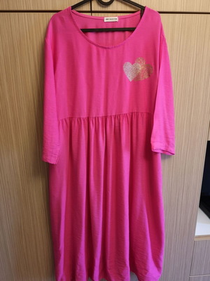 Midi dress one size pink like new