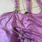 RAXEVSKY satin top in purple/lilac like new